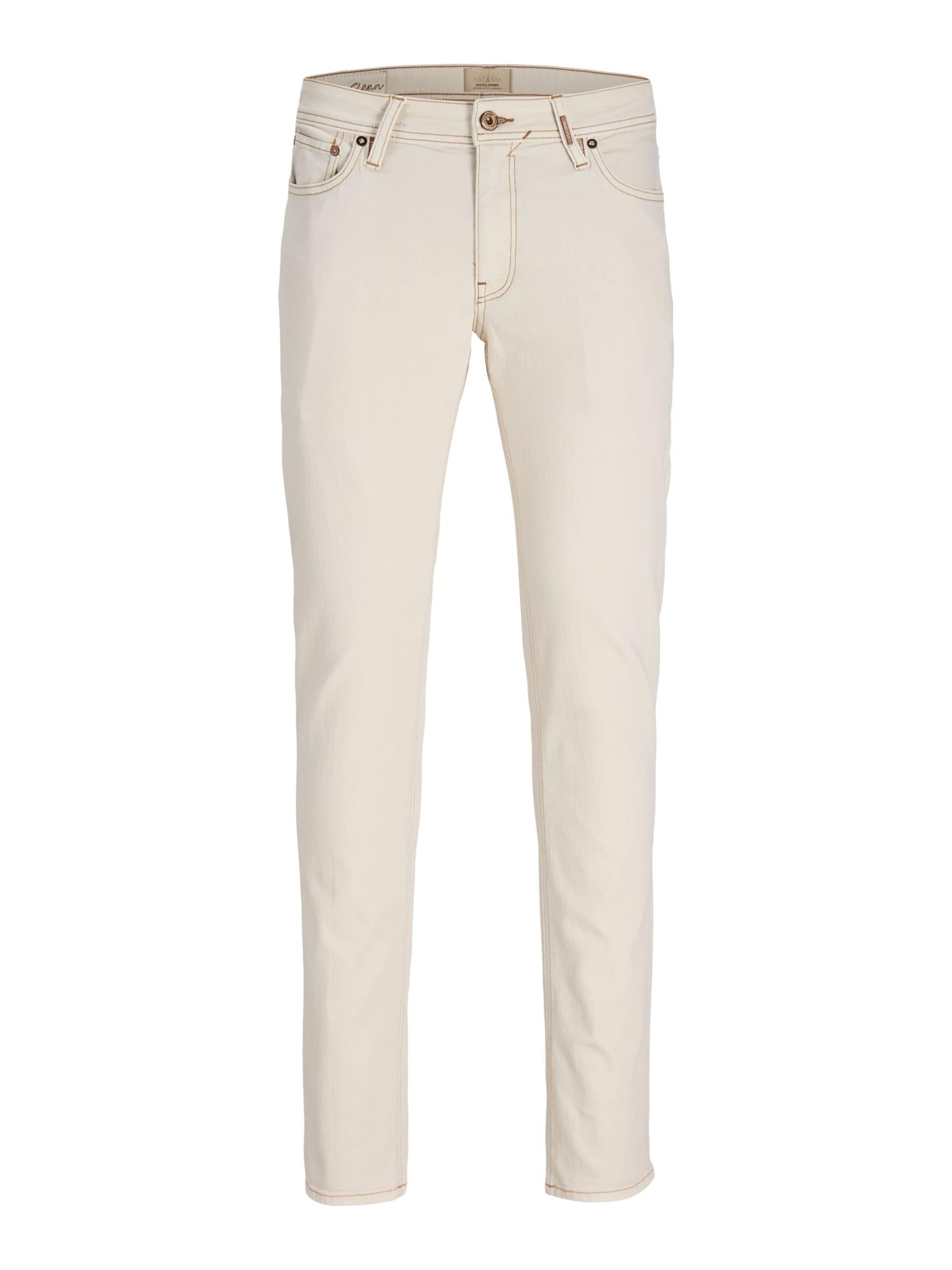 Slimfit Jeans 'JJIGlenn JJDylan' di JACK & JONES in beige: frontale
