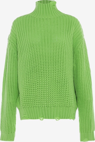 Pull-over Gaya en vert : devant