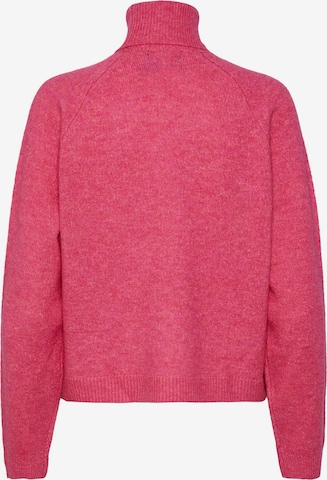 PIECES Sweter 'JULIANA' w kolorze różowy