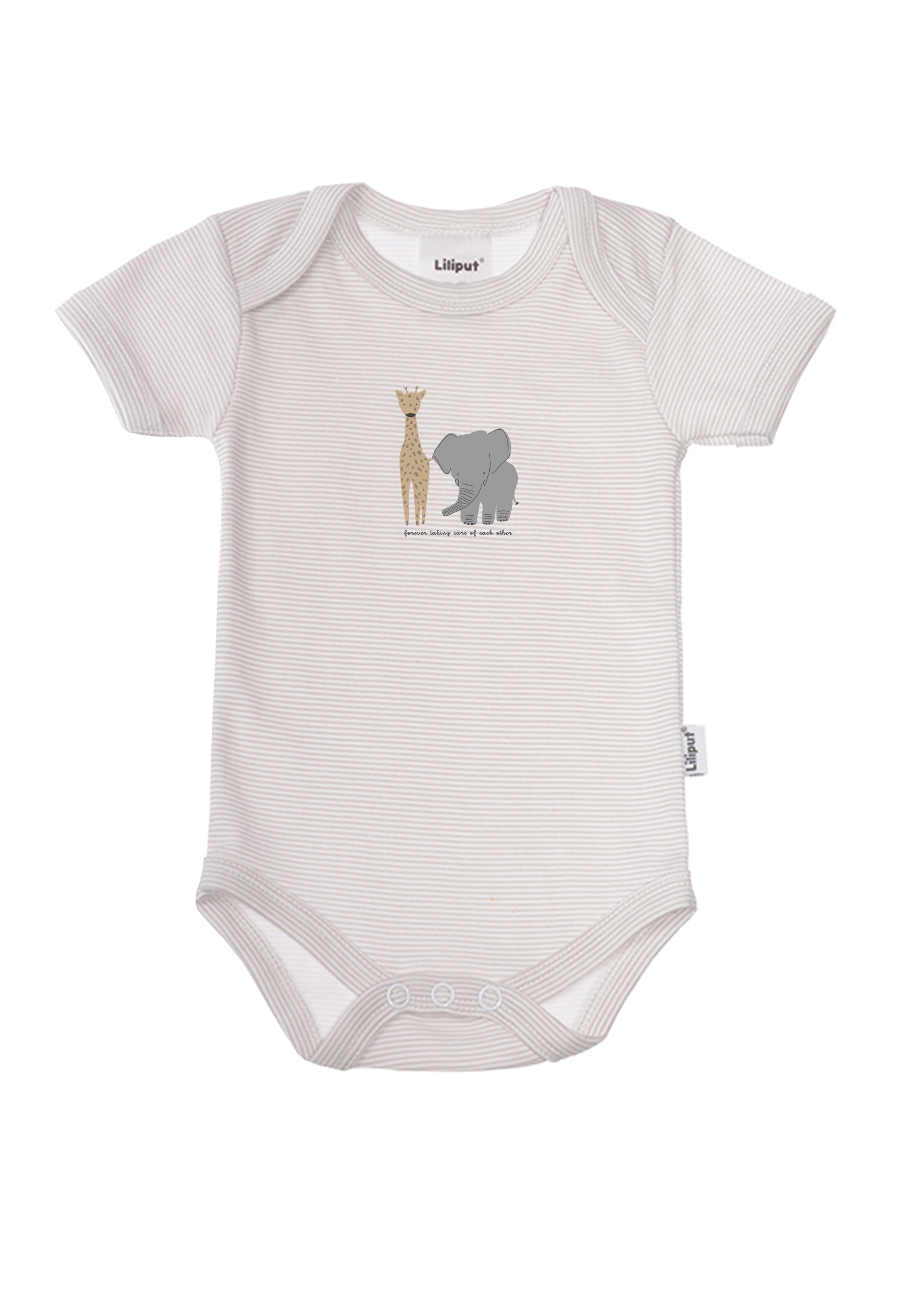 LILIPUT Romper/Bodysuit 'Elefanten' in Beige