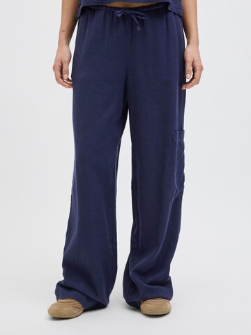 Wide Leg Pantalon 'JXBreeze' JJXX en bleu : devant