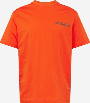 NAPAPIJRI T-shirt 'GOUIN' i orange: framsida
