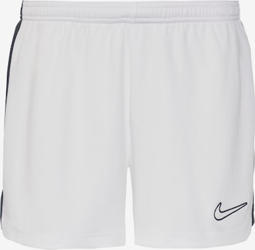 Regular Pantaloni sport 'Academy23' de la NIKE pe alb: față