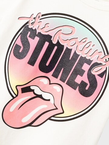 NAME IT Shirt 'The Rolling Stones' in Wit