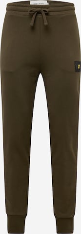 Lyle & Scott Tapered Broek in Groen: voorkant