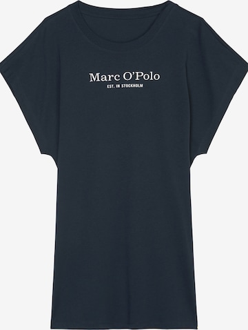 Marc O'Polo Nachthemd ' Mix & Match Cotton ' in Blauw: voorkant
