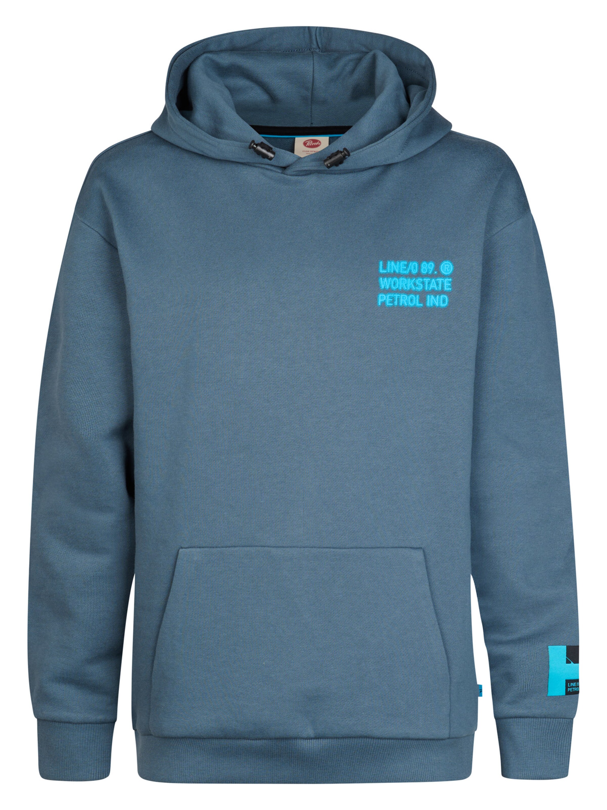 Petrol Industries Sweatshirt in Blue: front