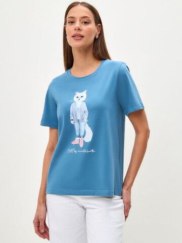 CAT by Maniita Lacitta Shirt mit Katzenprint COUNTRY CAT in Blau