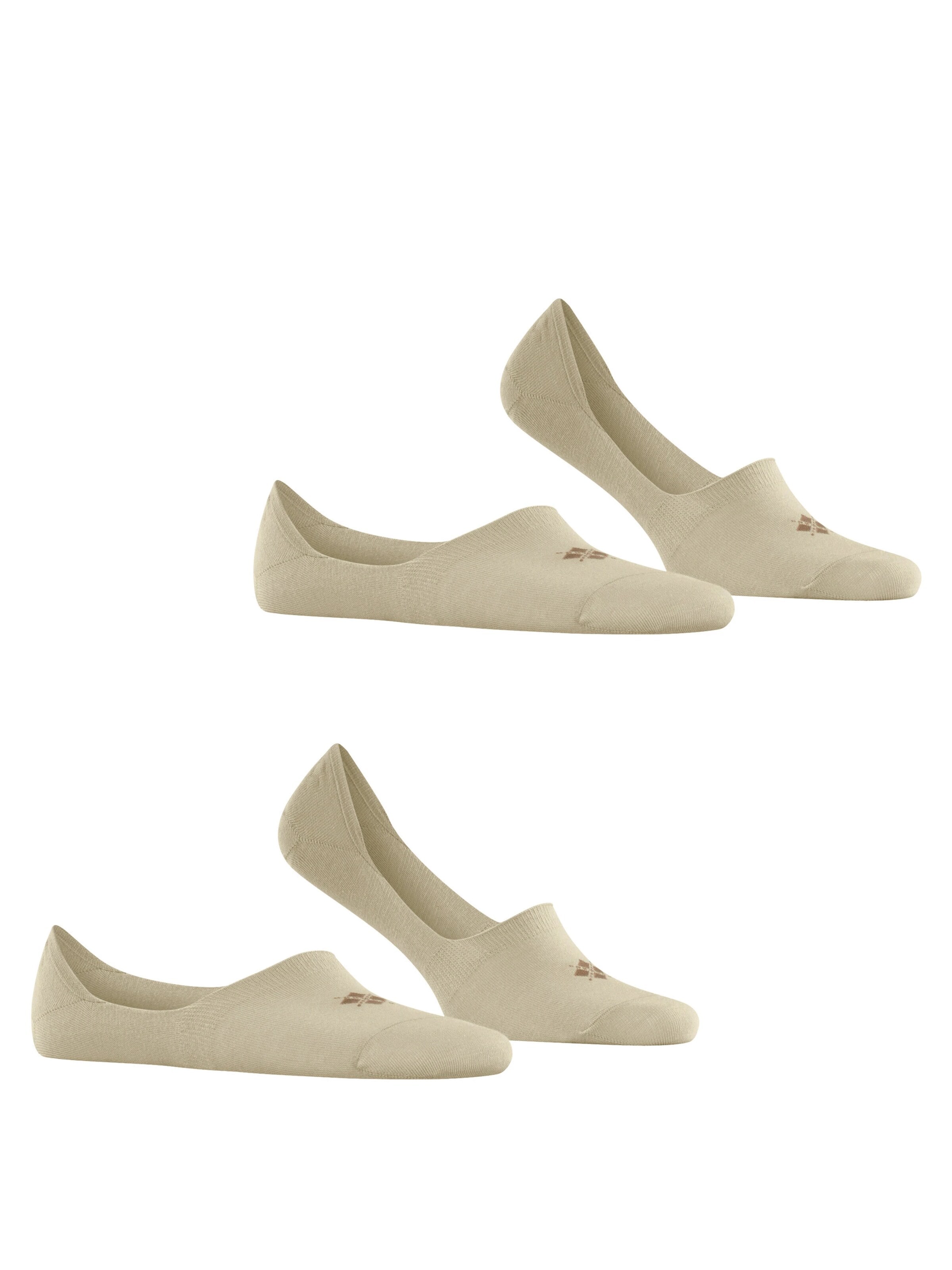 BURLINGTON Ankle Socks 'Everyday 2-Pack' in Beige