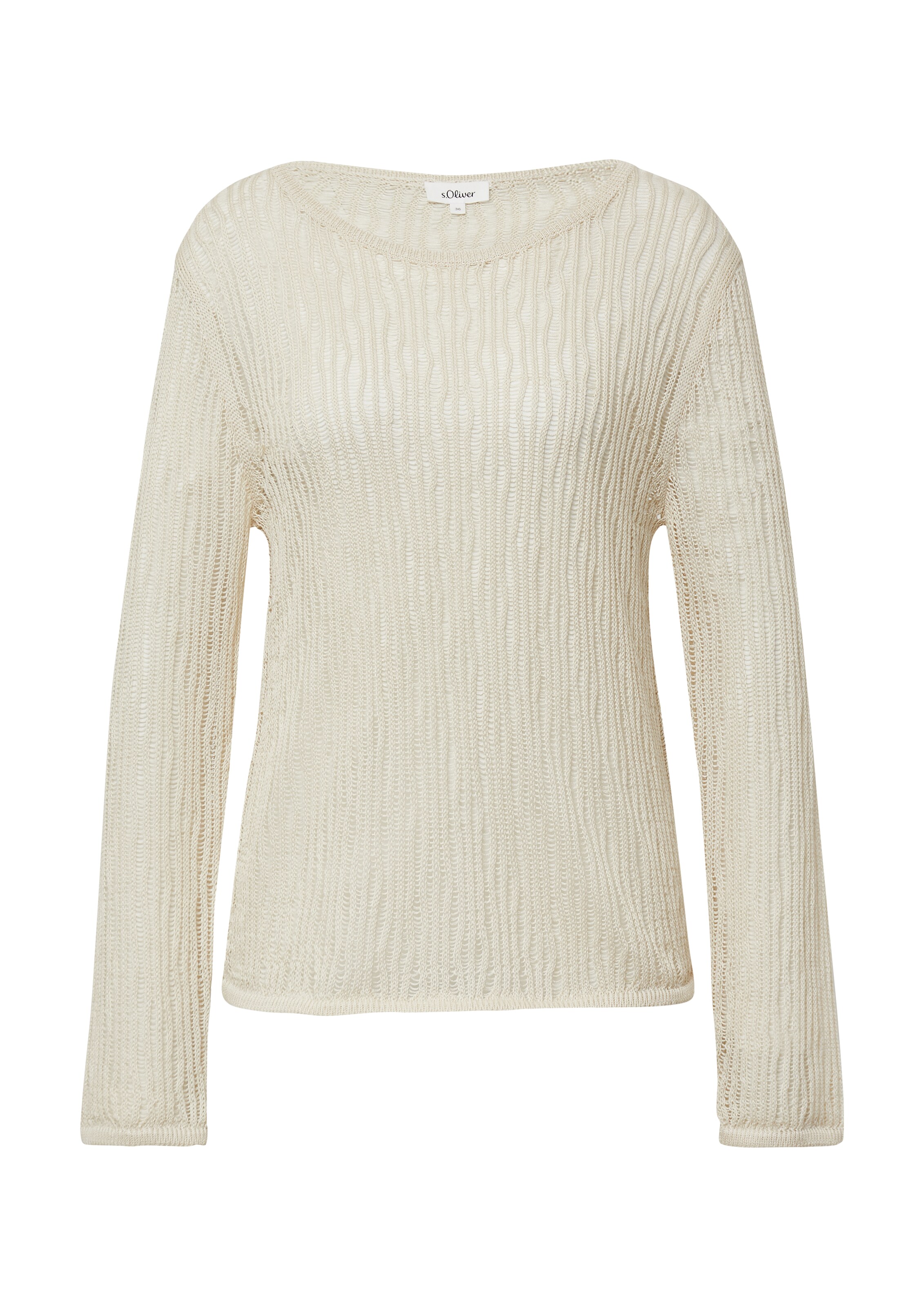 s.Oliver Pullover in Beige: Vorderseite