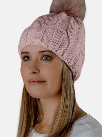 rožinė HotSquash Megzta kepurė