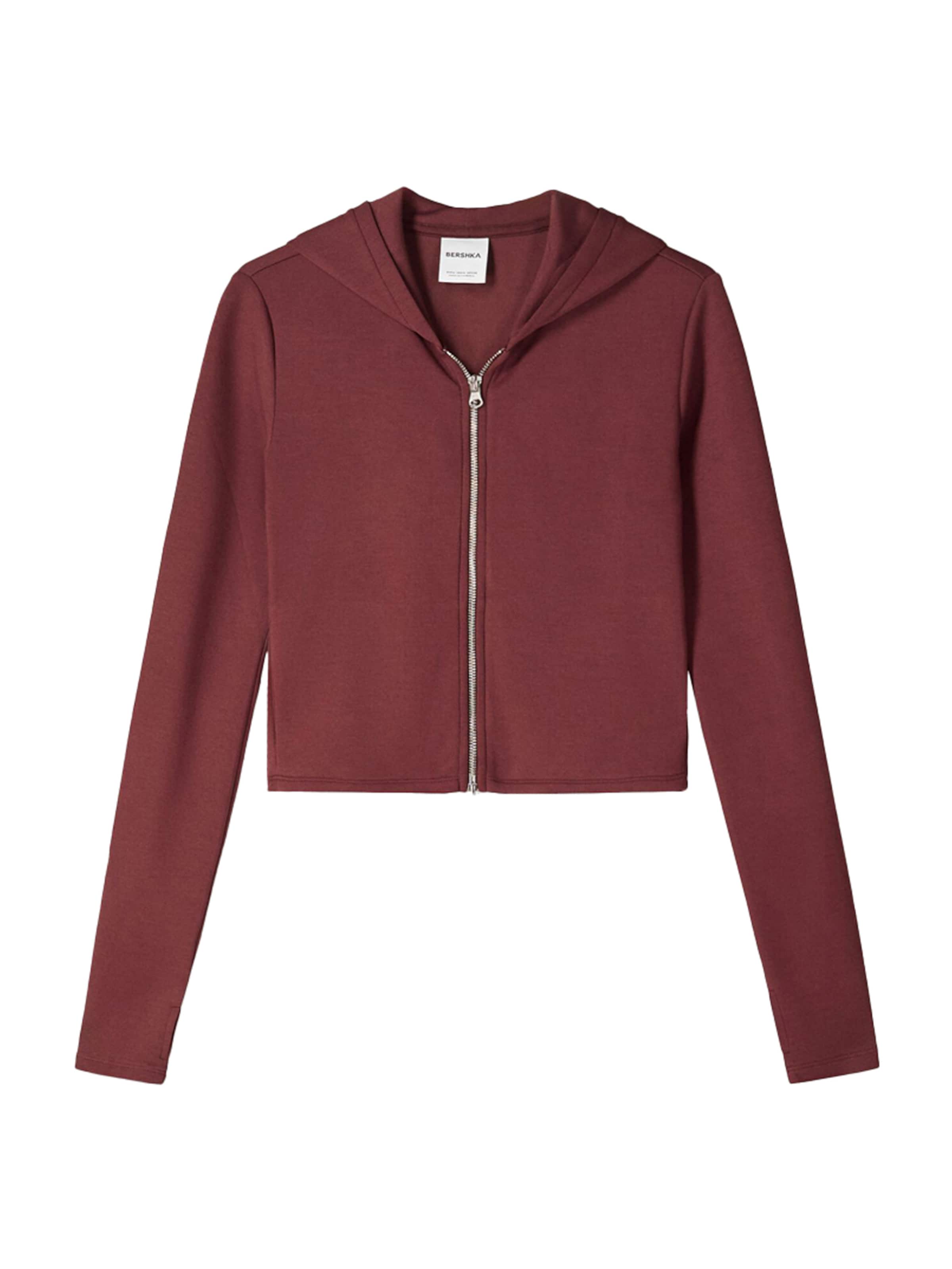 Bershka Sweatjacke in Rot: Vorderseite