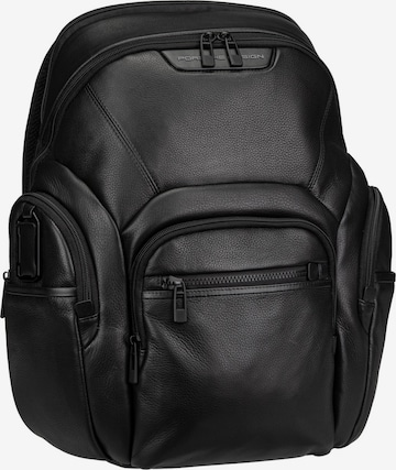 Porsche Design Rucksack 'Roadster Evo M' in Schwarz: Vorderseite