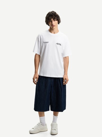 T-Shirt Bershka en blanc