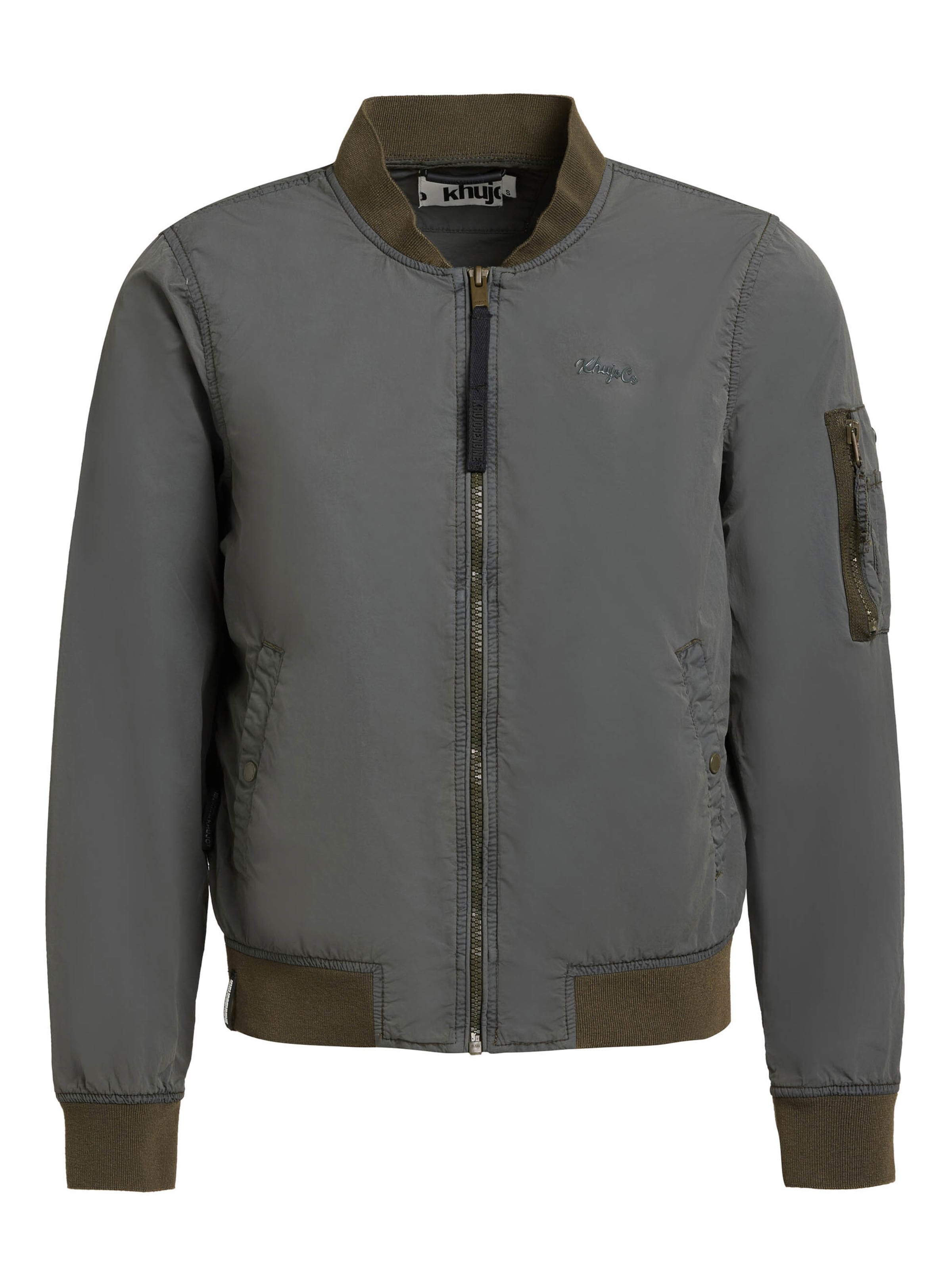 khujo Übergangsjacke 'Denz' in Grün: Vorderseite