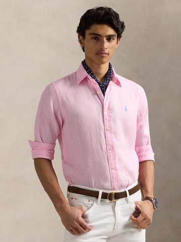 Polo Ralph Lauren Slim Fit Paita värissä vaaleanpunainen: etupuoli