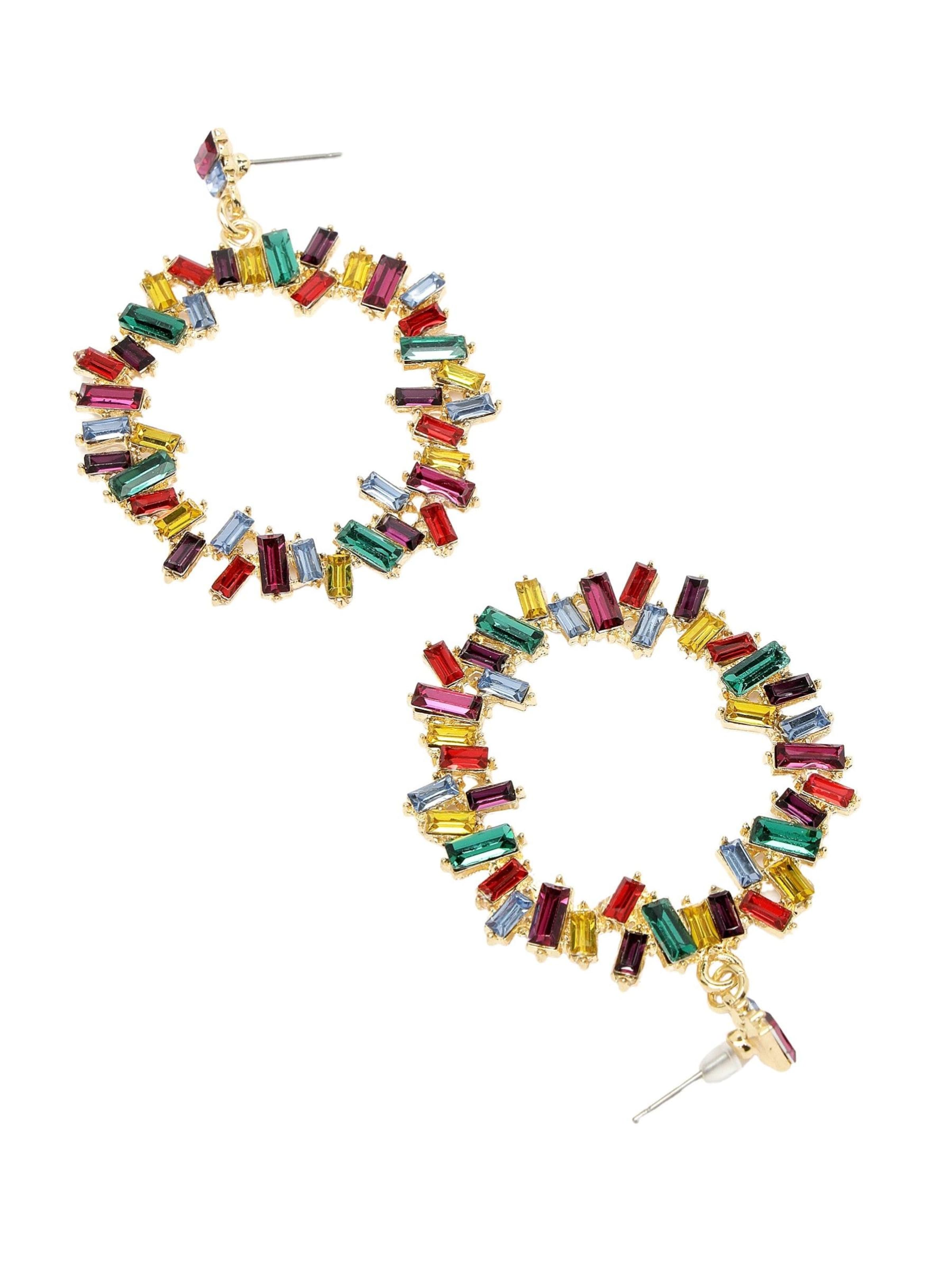 Boucles d'oreilles 'Violetasa' AVANT-GARDE PARIS en mélange de couleurs