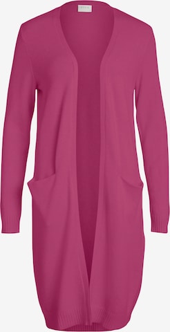 VILA Knit Cardigan 'Ril' in Pink: front