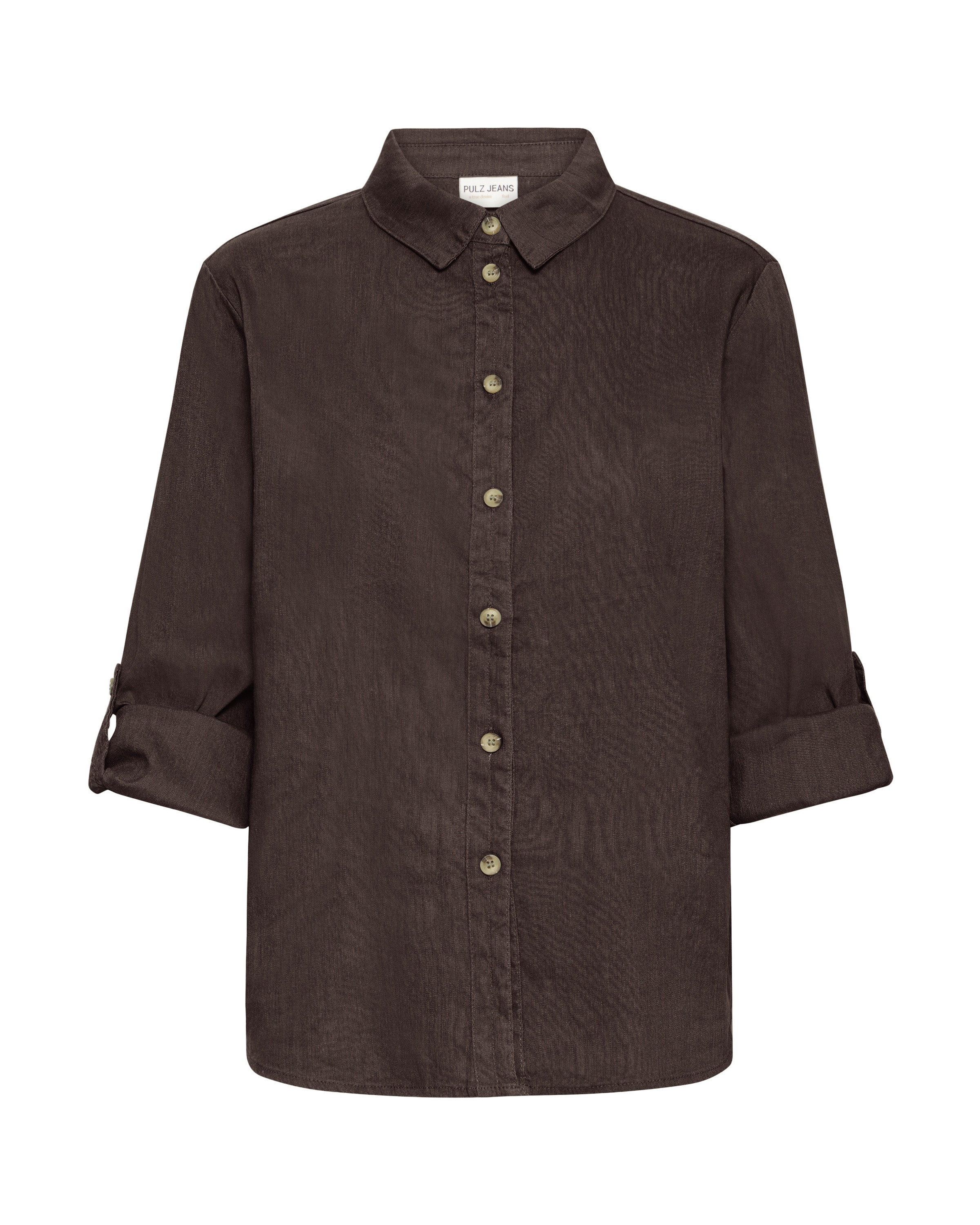 Pulz Blouse 'PZLUCA' in Brown: front