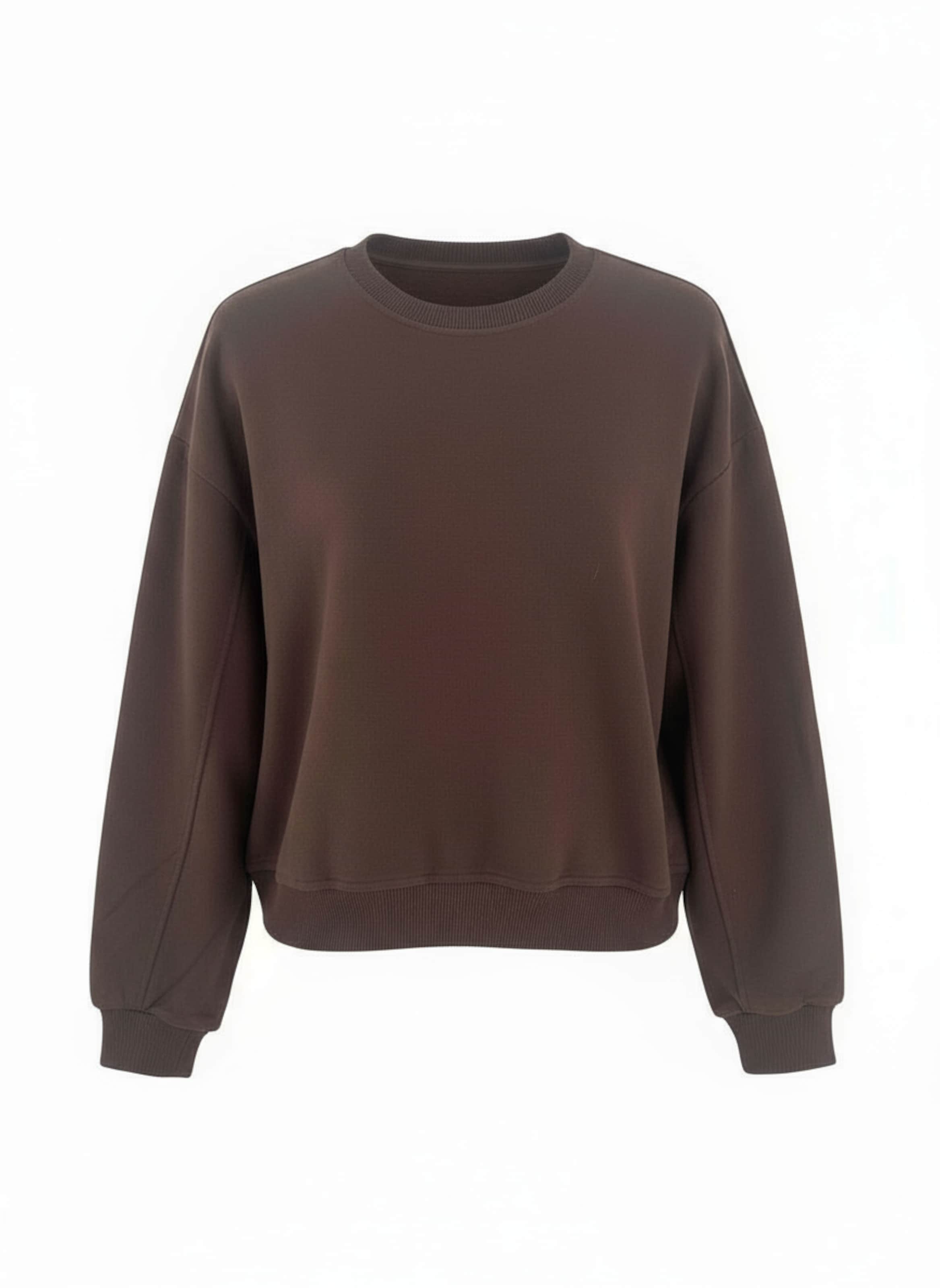 Bluză de molton 'Mira' studioselect pe maro închis, Vizualizare produs