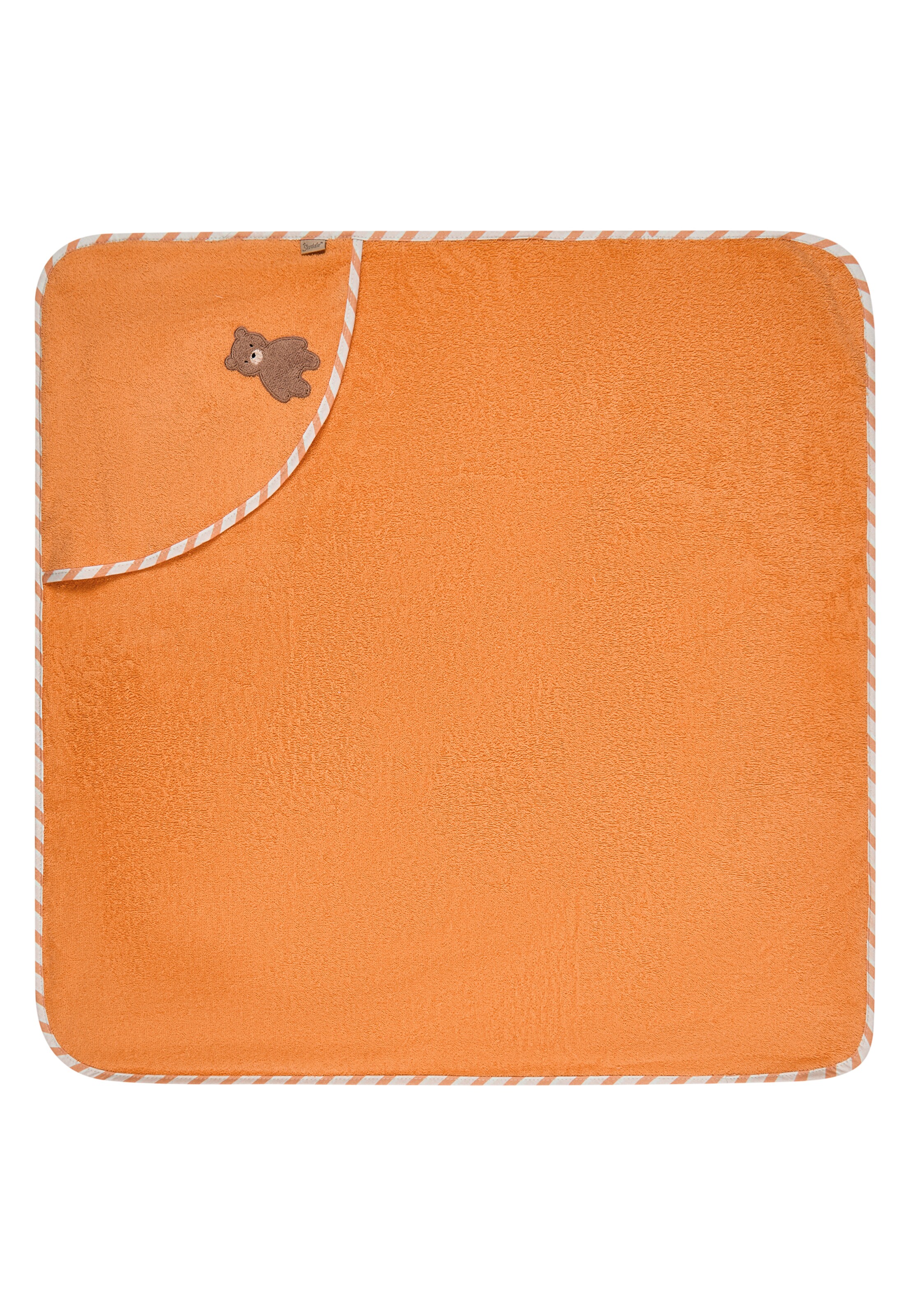 STERNTALER Towel 'BÄR Bo' in Orange: front