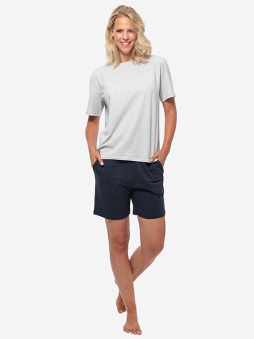 SCHIESSER Pyjama 'Organic Cotton' in Blauw
