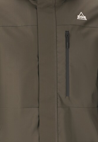 SOS Winter Jacket 'Trikora' in Brown