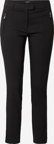 MORE & MORE Slim fit Trousers in Black: front