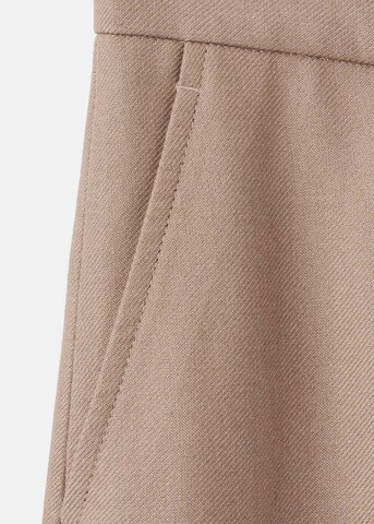 MANGO Wide Leg Hose 'Natalie' in Braun