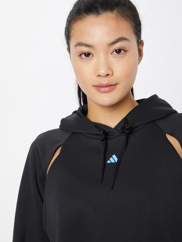 ADIDAS PERFORMANCE Sportief sweatshirt 'Hiit Aeroready ' in Zwart