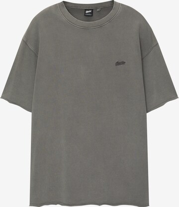 T-Shirt Pull&Bear en gris : devant