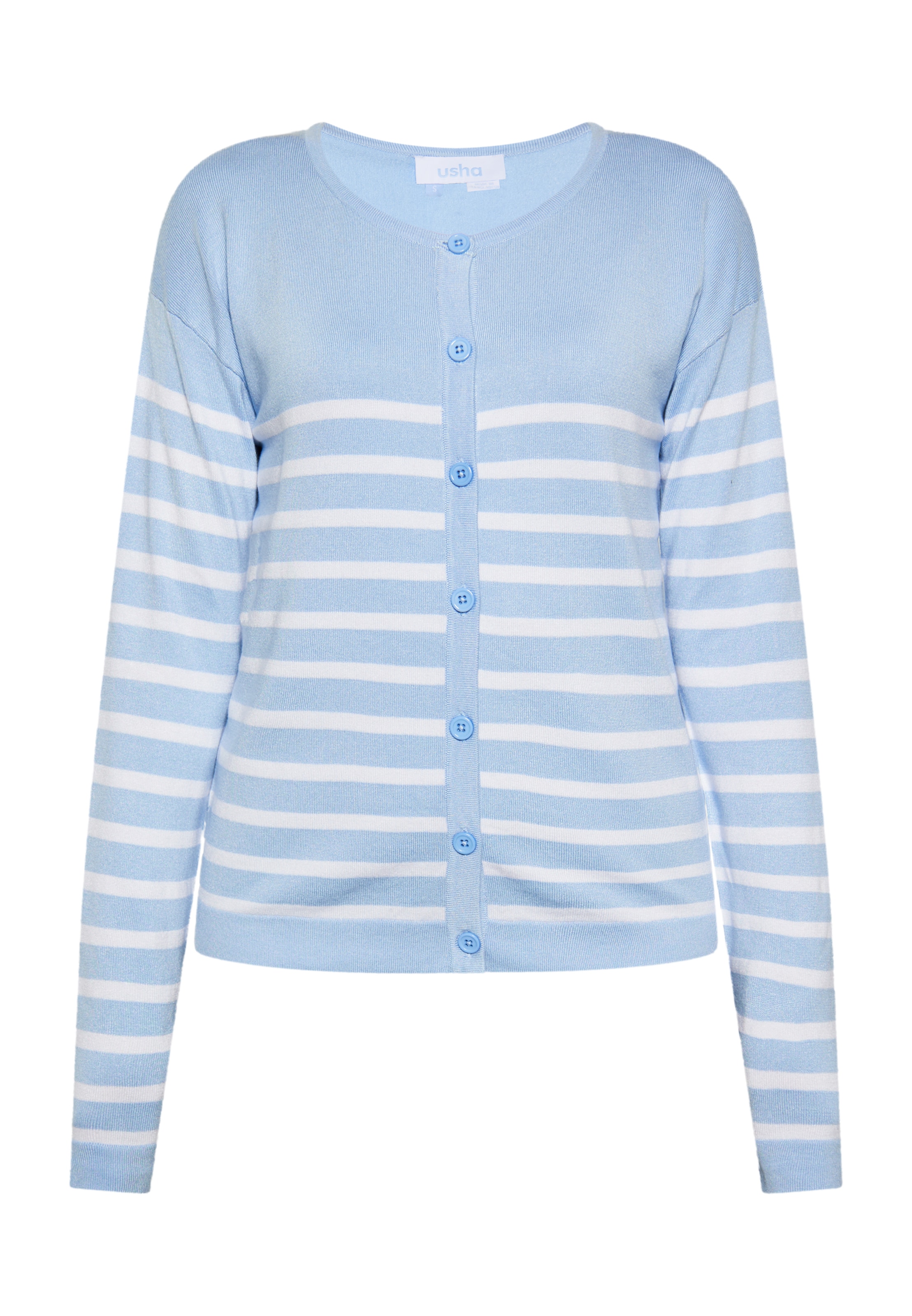 usha BLUE LABEL Knit cardigan in Blue: front