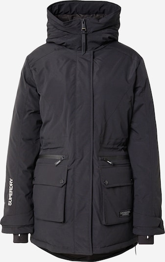 S dydžio Žieminė parka 'City' iš Superdry & Co, spalva – juoda / balta, Prekių apžvalga