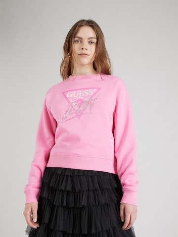 GUESS Sweatshirt i rosa: framsida