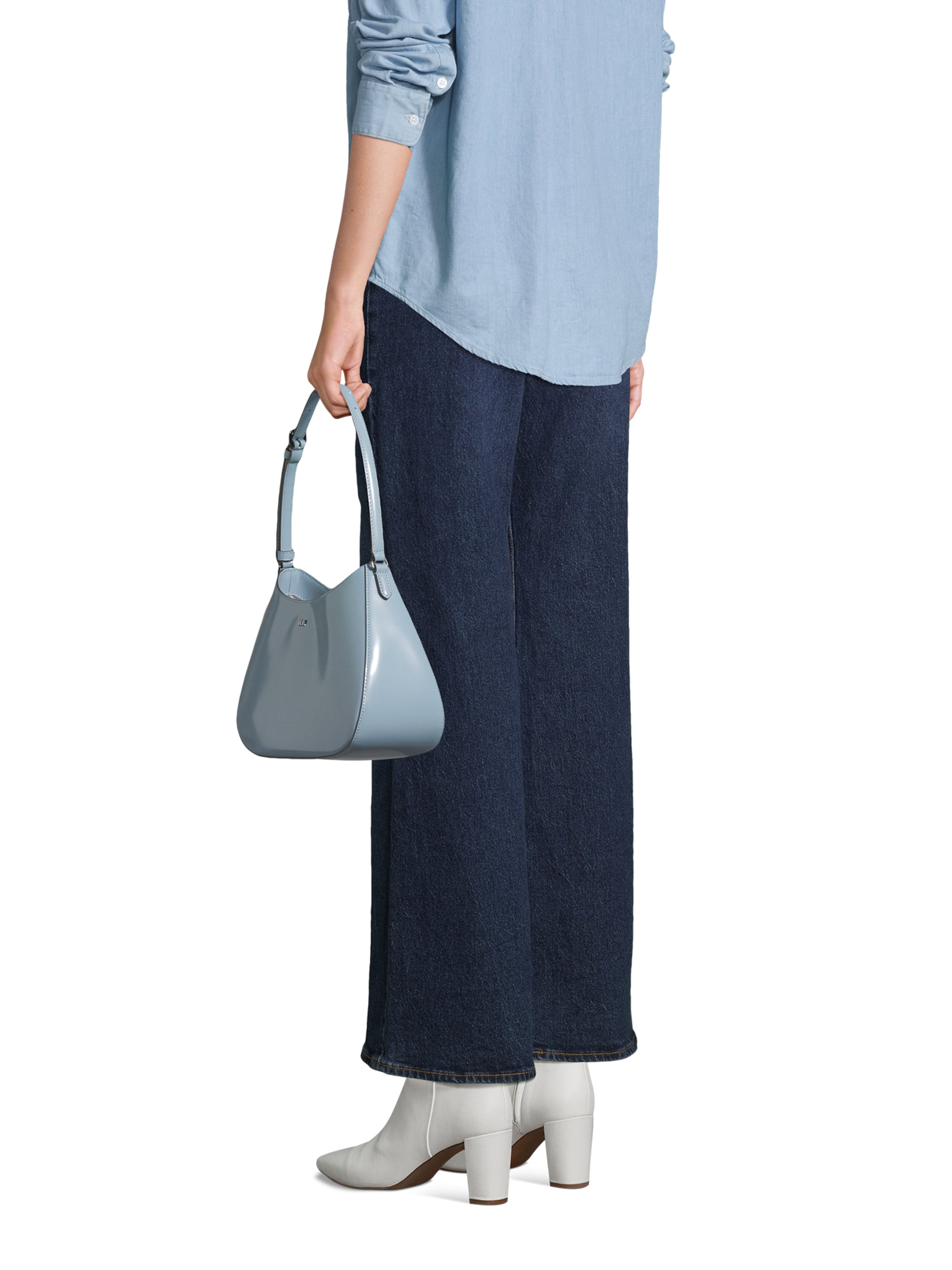 DKNY Наплечная сумка 'ELLIE' в Синий: спереди