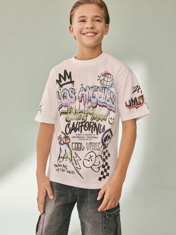 T-Shirt Next en blanc
