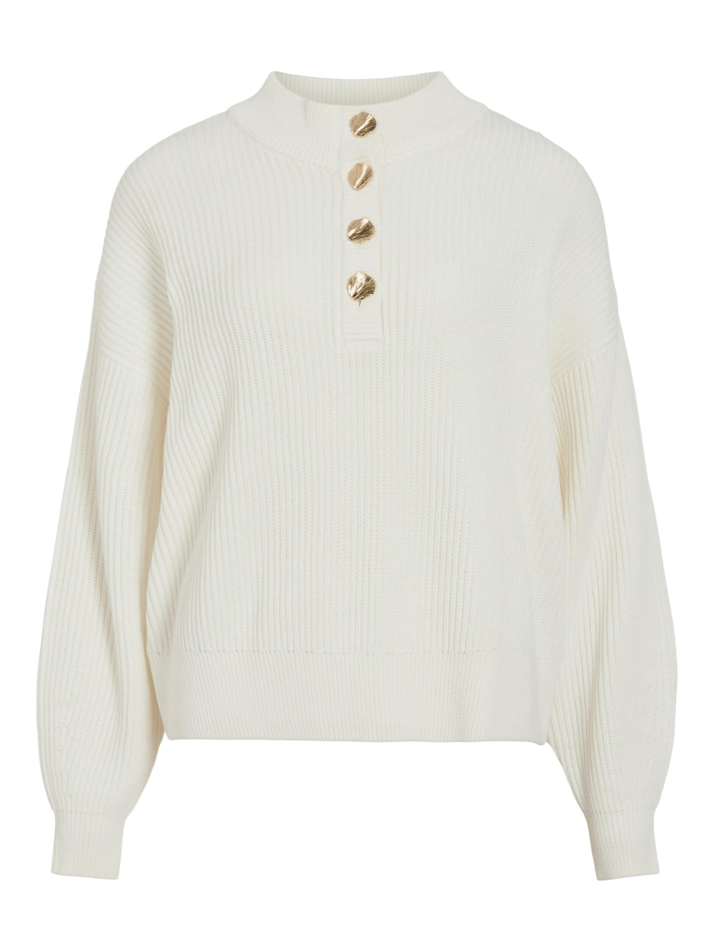 VILA Sweater 'Ching' in White: front