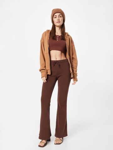 HOLLISTER Flared Pants 'CYBER DROP' in Brown