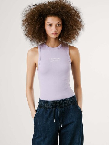 Pepe Jeans Top 'Viv' in Lila: voorkant