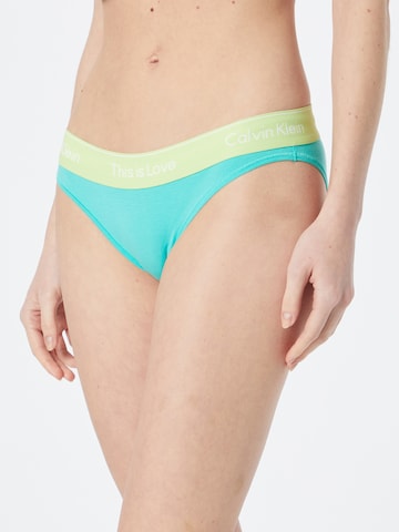 Calvin Klein Underwear Slip 'Pride' in Green: front