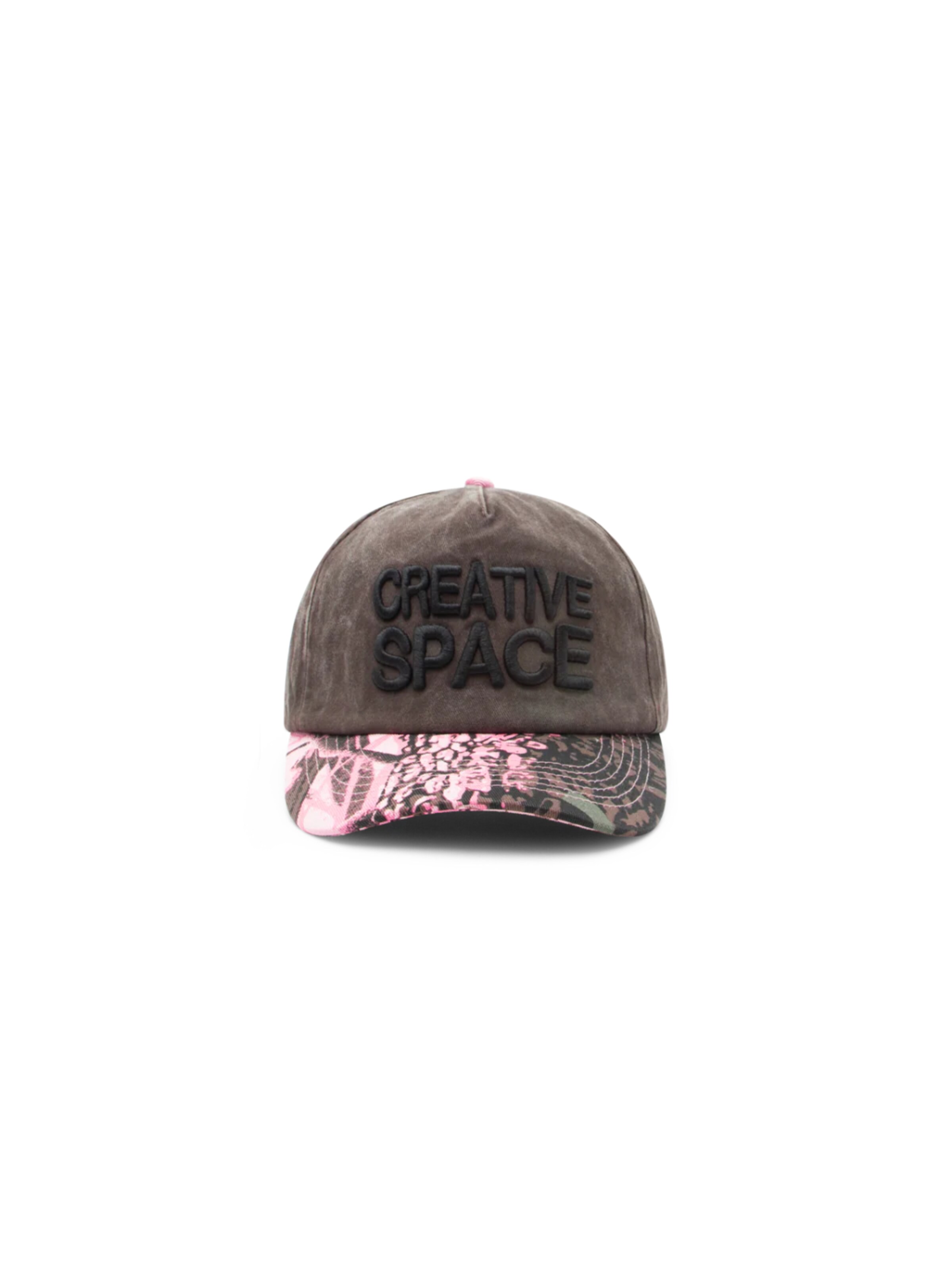 Divention Cap 'Creative Space Cap Pinkwood Camo'‌‌‌‌‌‌ in Braun: Vorderseite