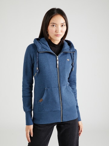 Ragwear Zip-Up Hoodie 'NESKA' in Blue: front