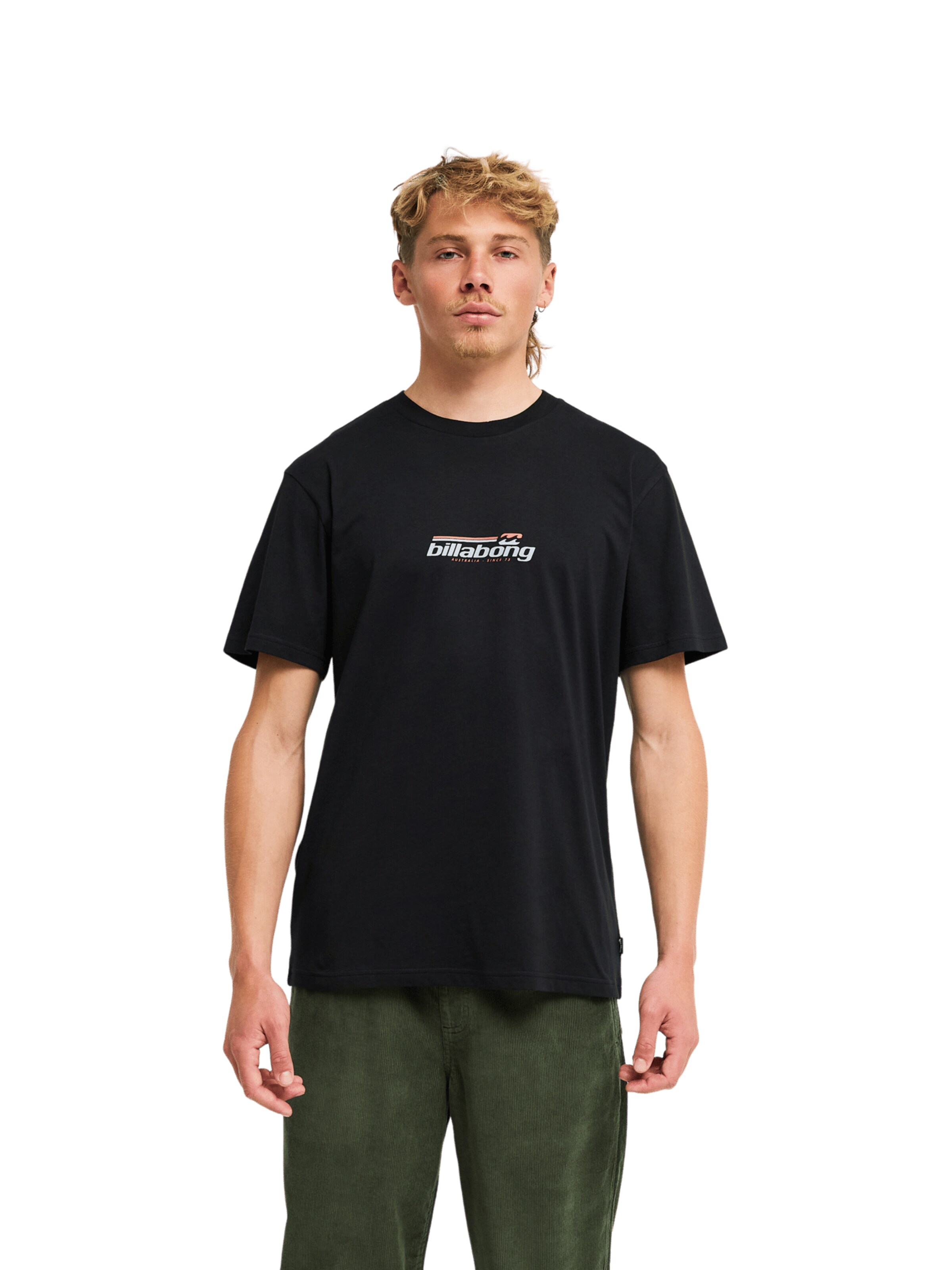 BILLABONG Shirt 'Word Mark' in Black: front