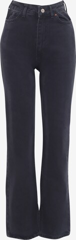 FRESHLIONS Wide Leg Jeans in Schwarz: predná strana