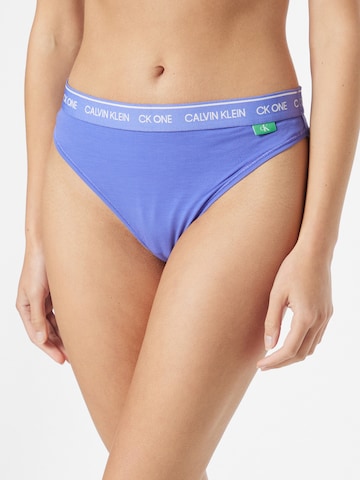 Slip Calvin Klein Underwear en bleu : devant