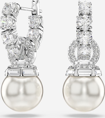 Swarovski Naušnice 'Matrix' u srebro / prozirna / biserno bijela, Pregled proizvoda
