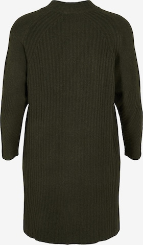 Zizzi Knit dress 'COMFY' in Green