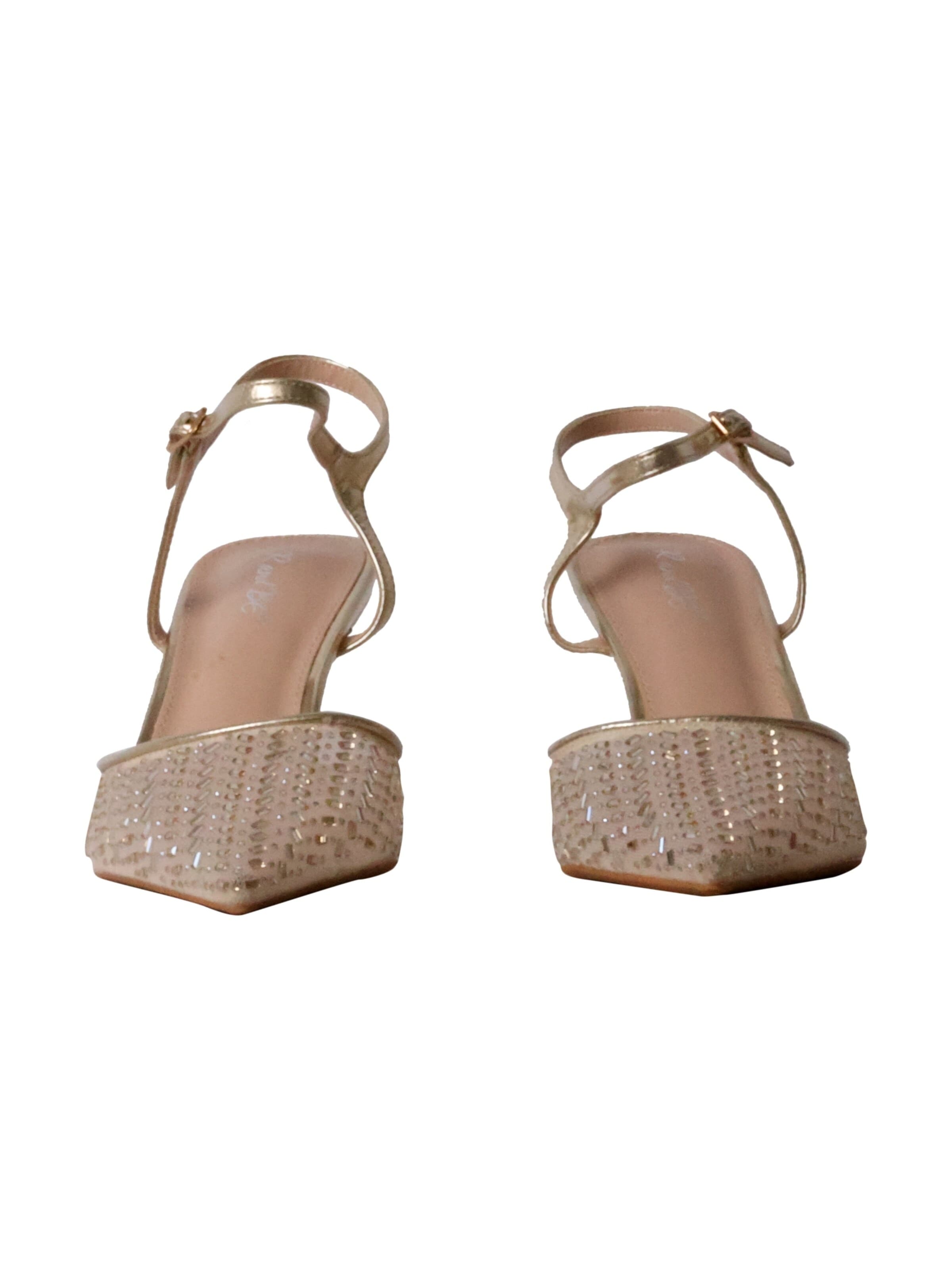 Escarpins 'Pumps mit Absatz von R and BE' Super Mode en or