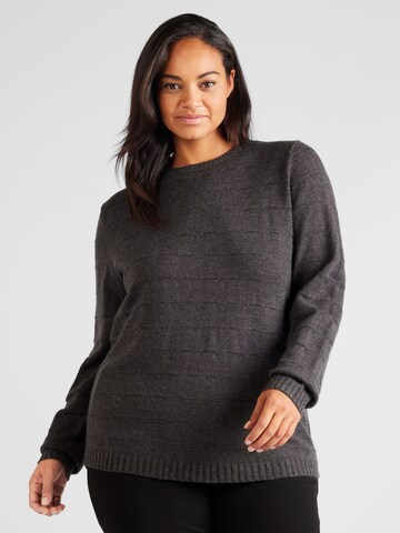 Pull-over 'KATIA' ONLY Carmakoma en gris : devant