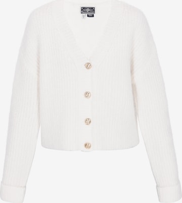 DreiMaster Maritim Strickjacke 'Maritime' in Weiß: Vorderseite